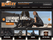 Tablet Screenshot of manchesterharley-superstore.com